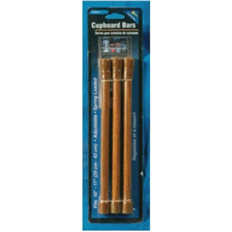 Cupboard Bars 3/Pk Oak 10